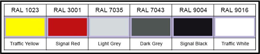 anti-slip colour swatch